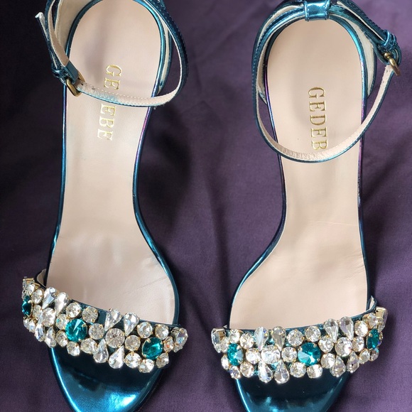 GEDEBE Heels in Blue Size 38 women - Picture 7 of 8